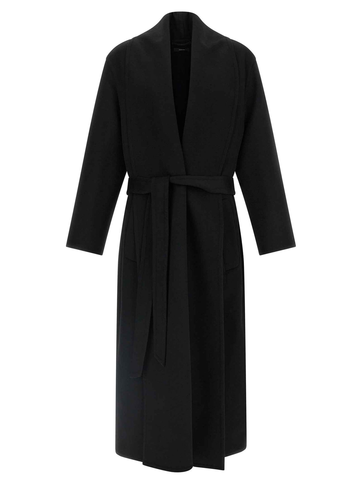 Black Virgin Wool Coat