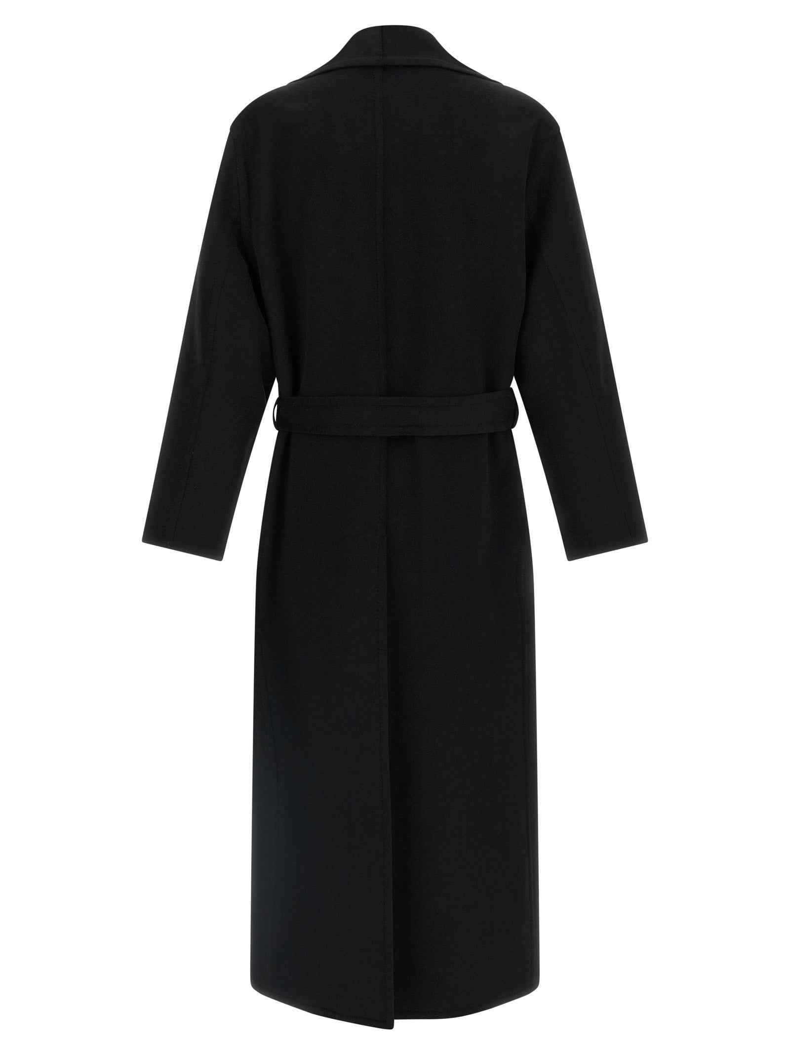 Black Virgin Wool Coat