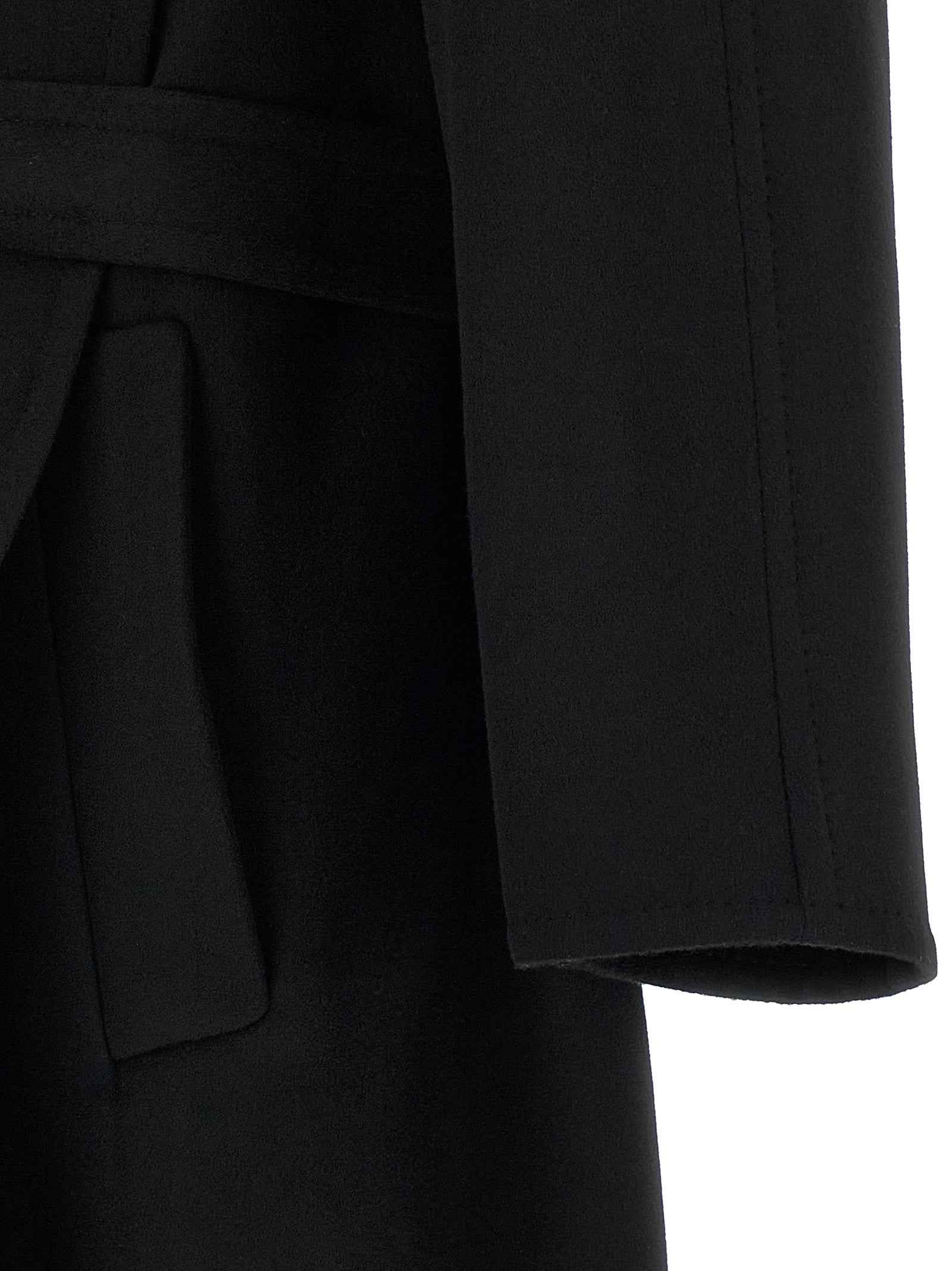 Black Virgin Wool Coat