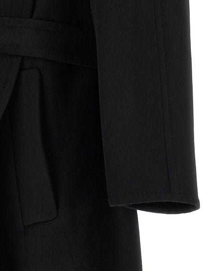 Black Virgin Wool Coat