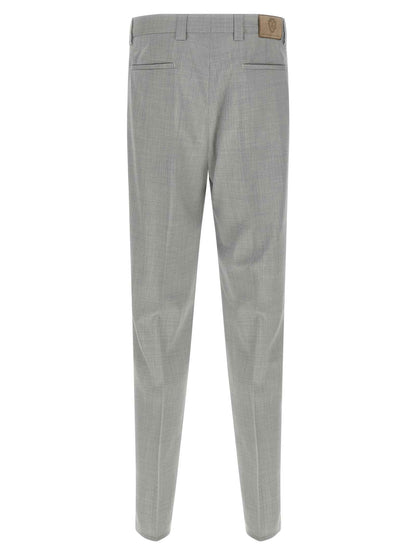 Gray Virgin Wool Dress Pants