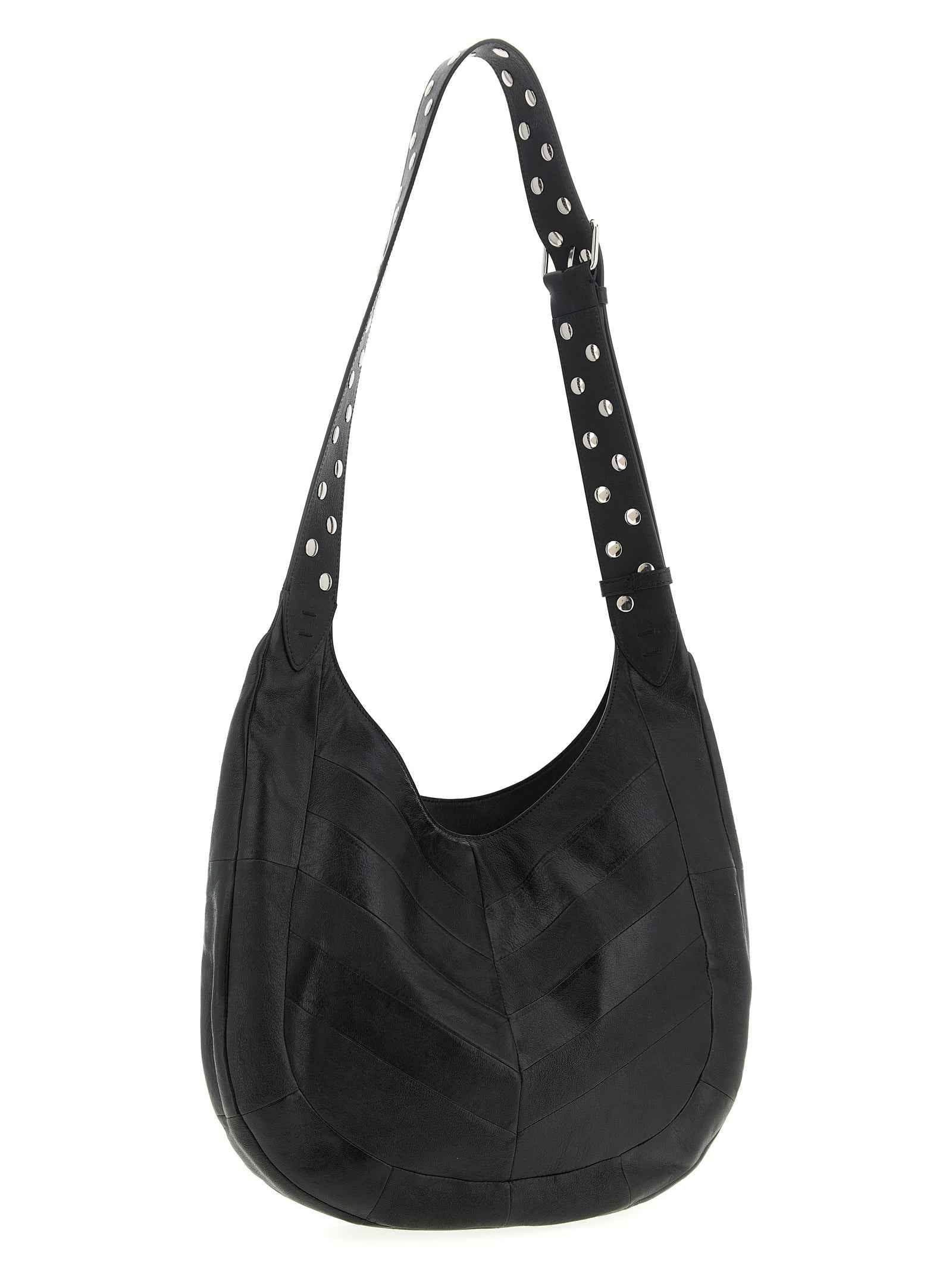 Black Lamb Leather Shoulder Bag