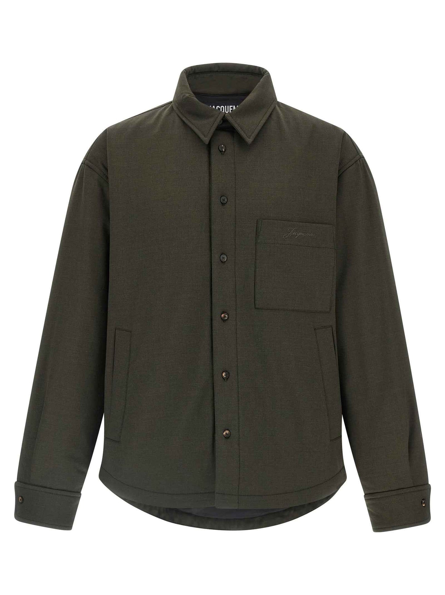 Bicolor Virgin Wool Shell Jacket