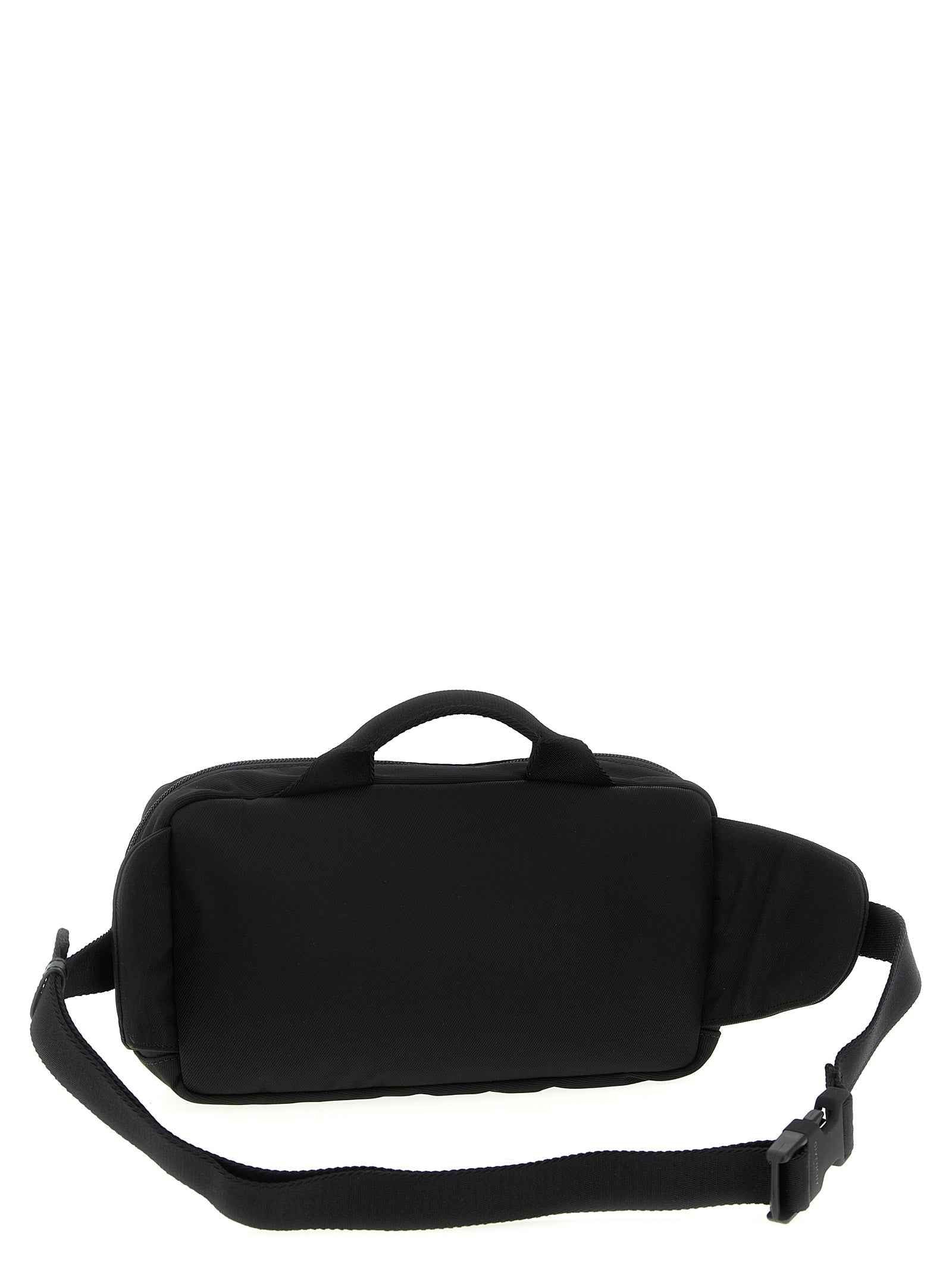 Black Polyamide Crossbody Bag