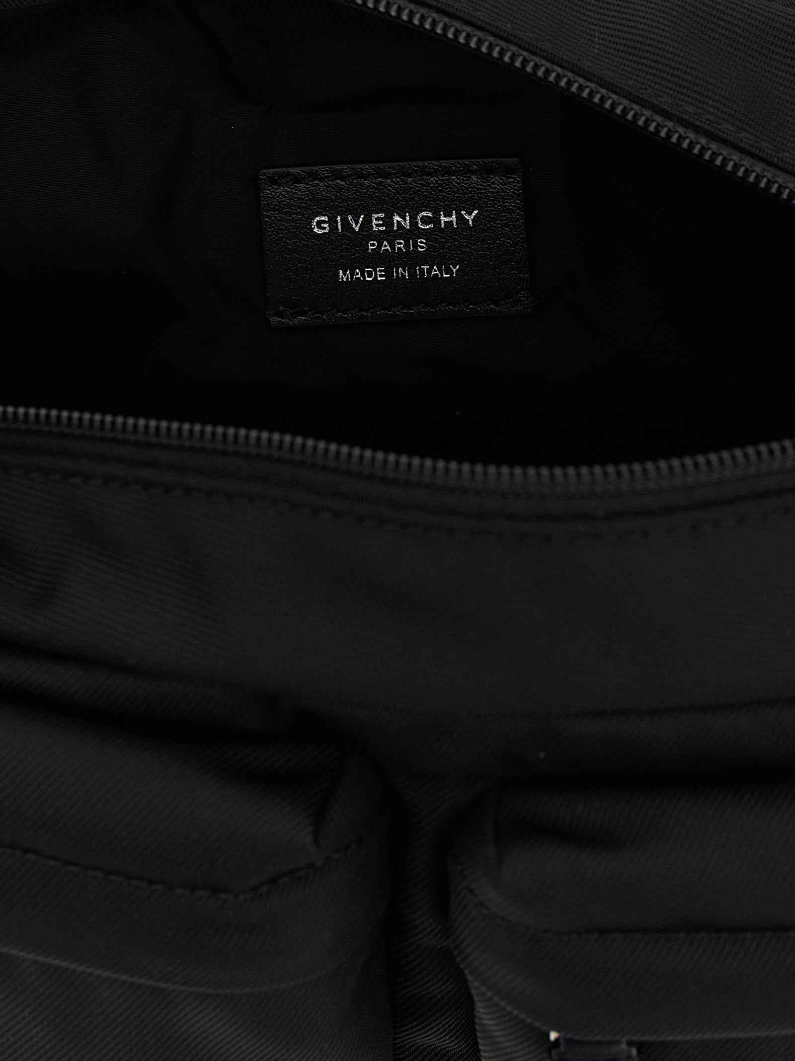 Black Polyamide Crossbody Bag