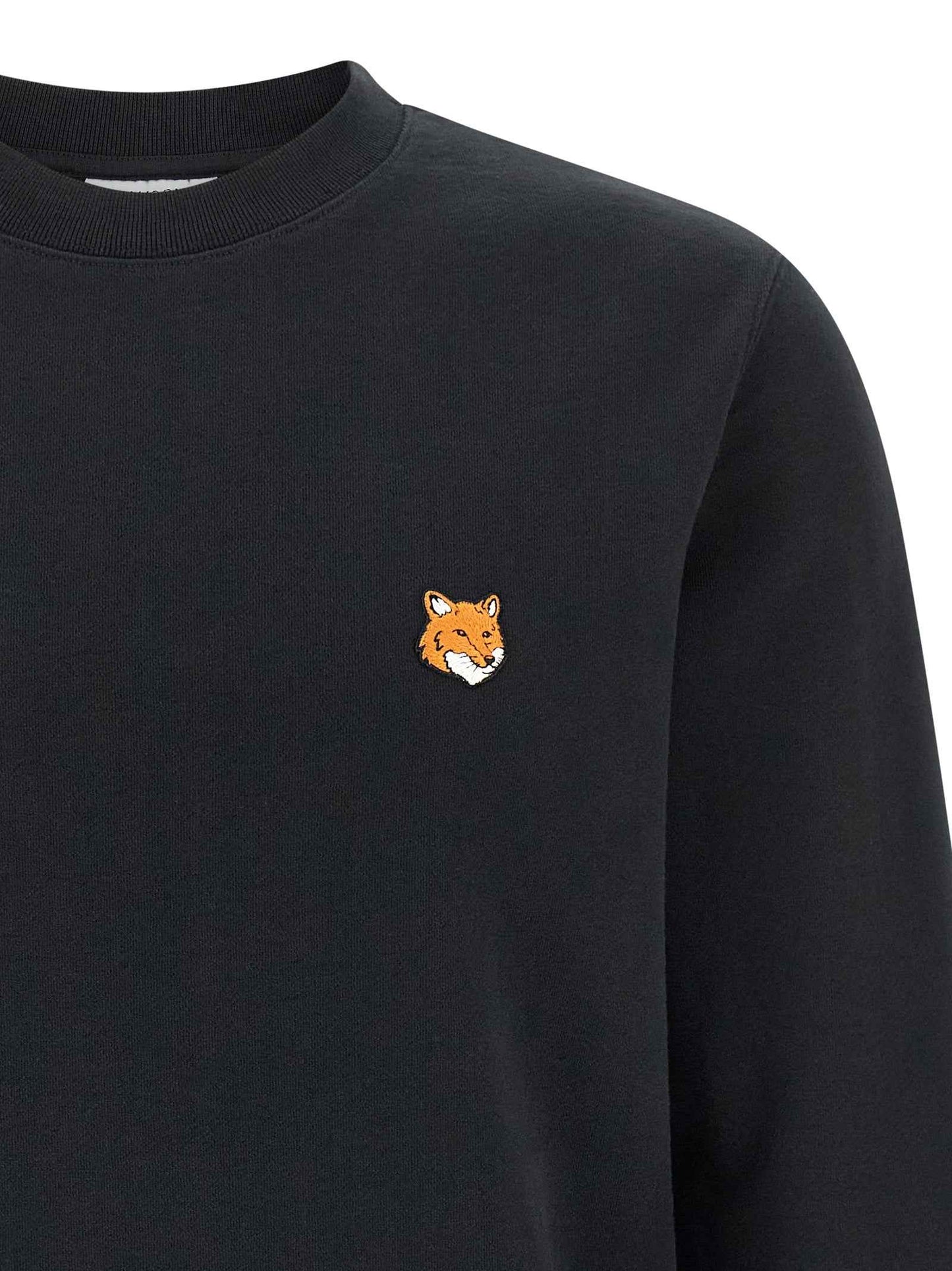 Black Cotton Sweatshirt
