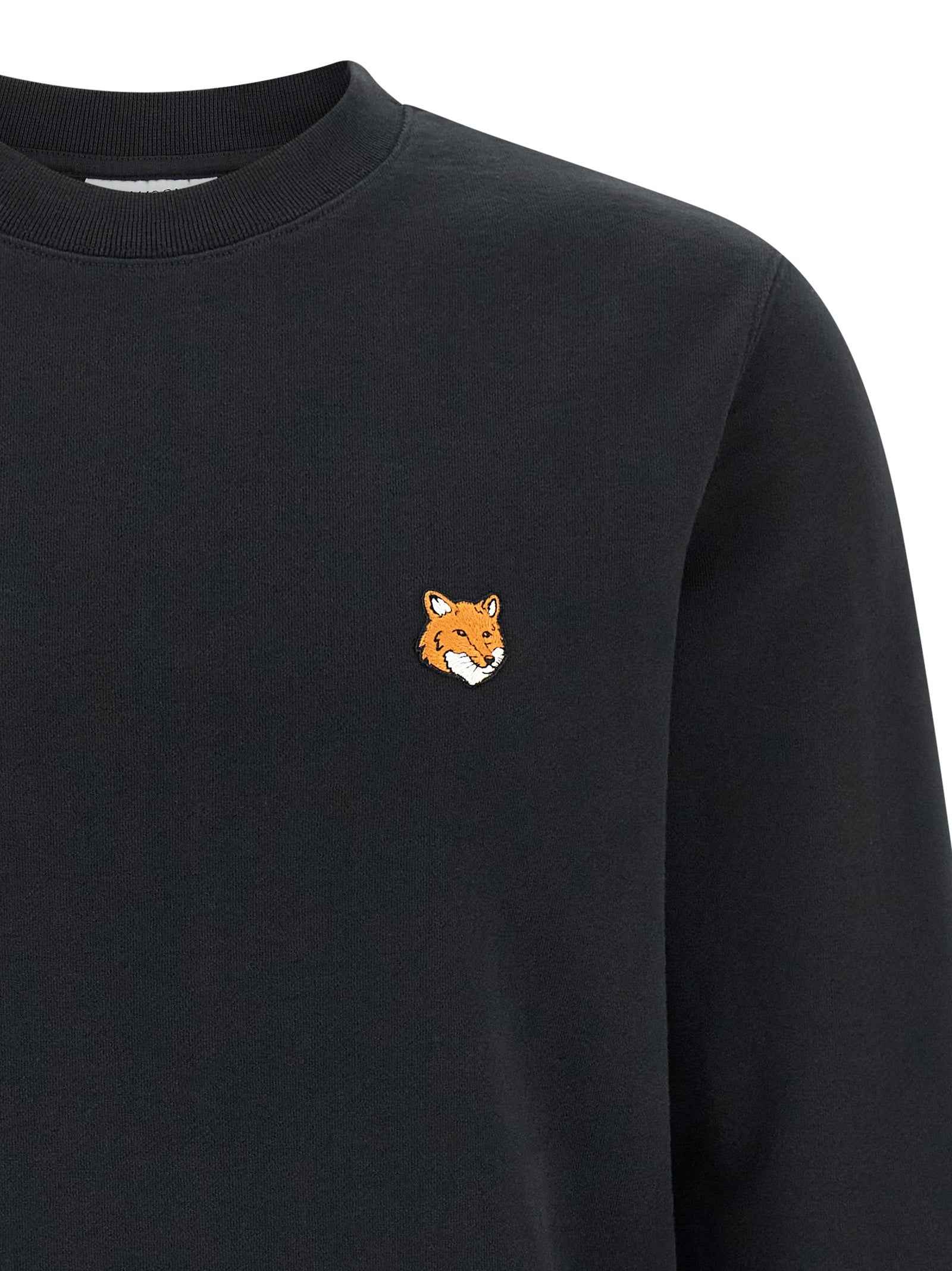 Black Cotton Sweatshirt