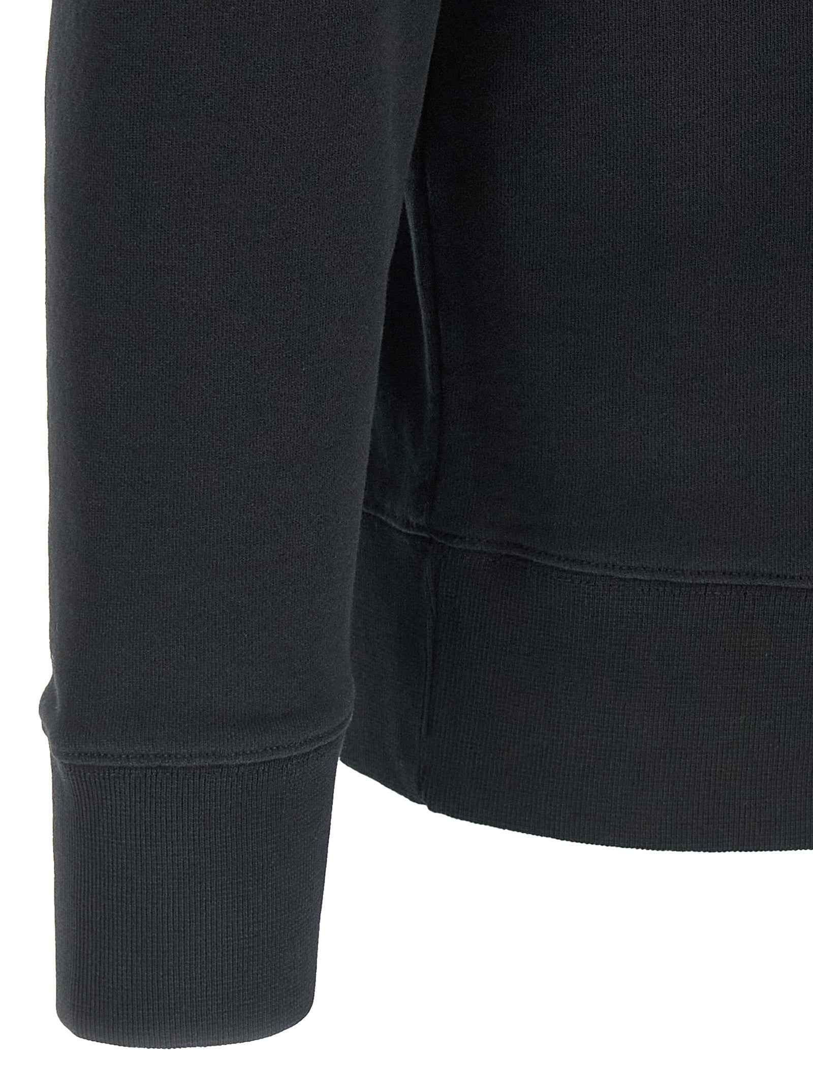 Black Cotton Sweatshirt