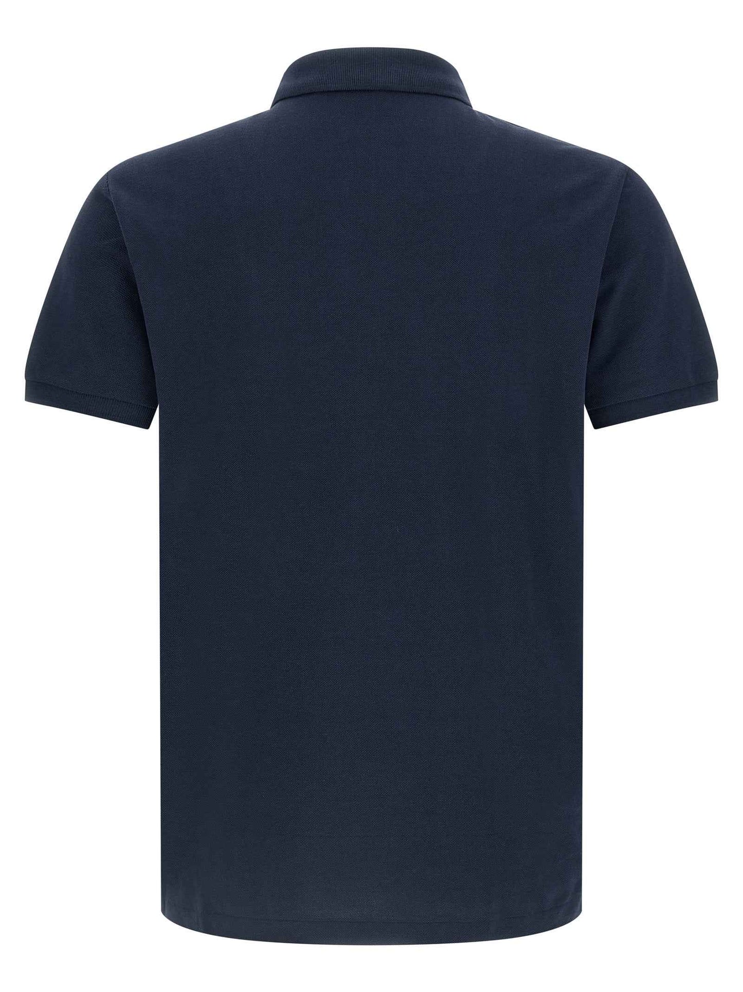 Blue Cotton Polo Shirt