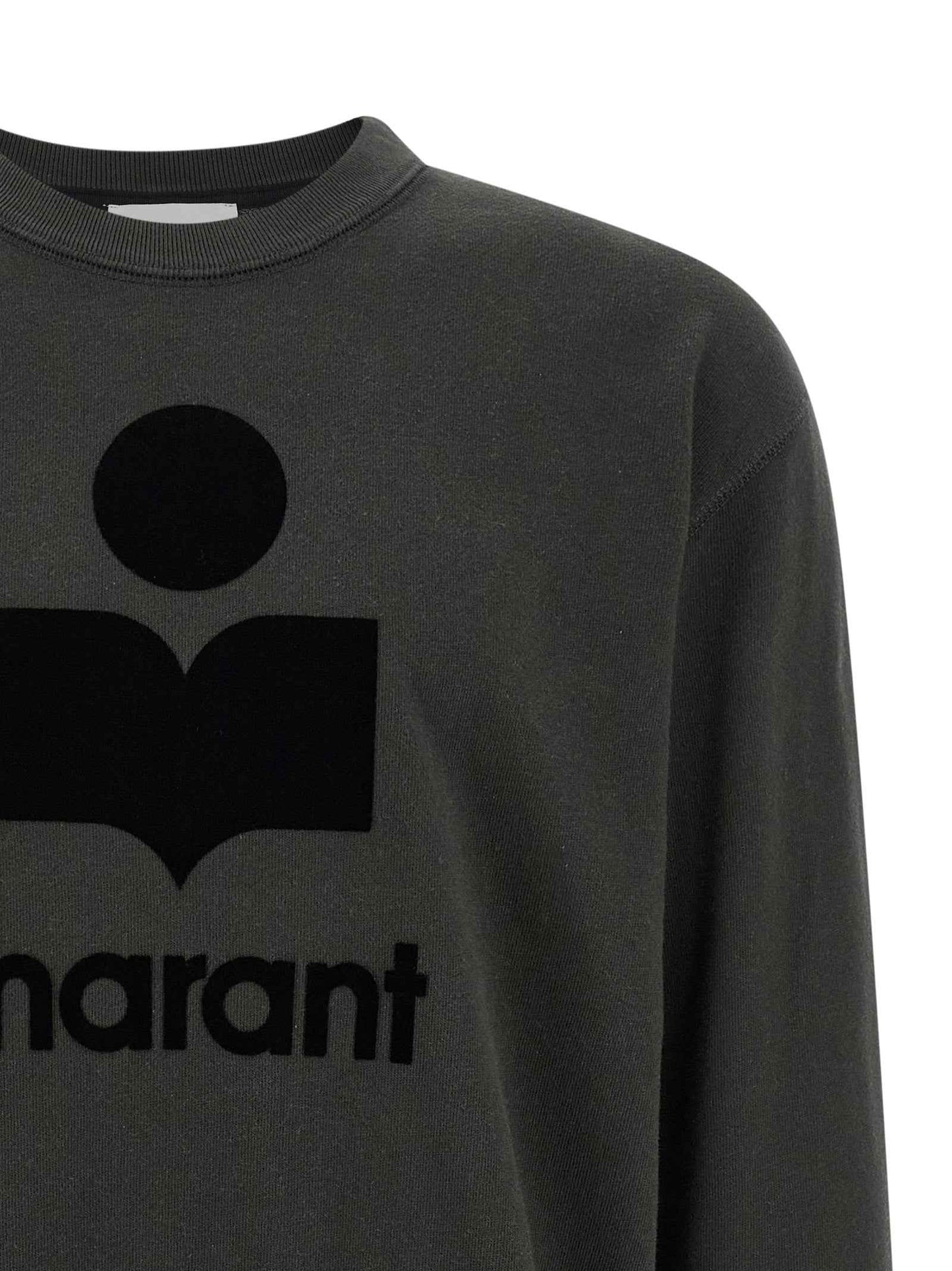 Black Cotton Sweatshirt