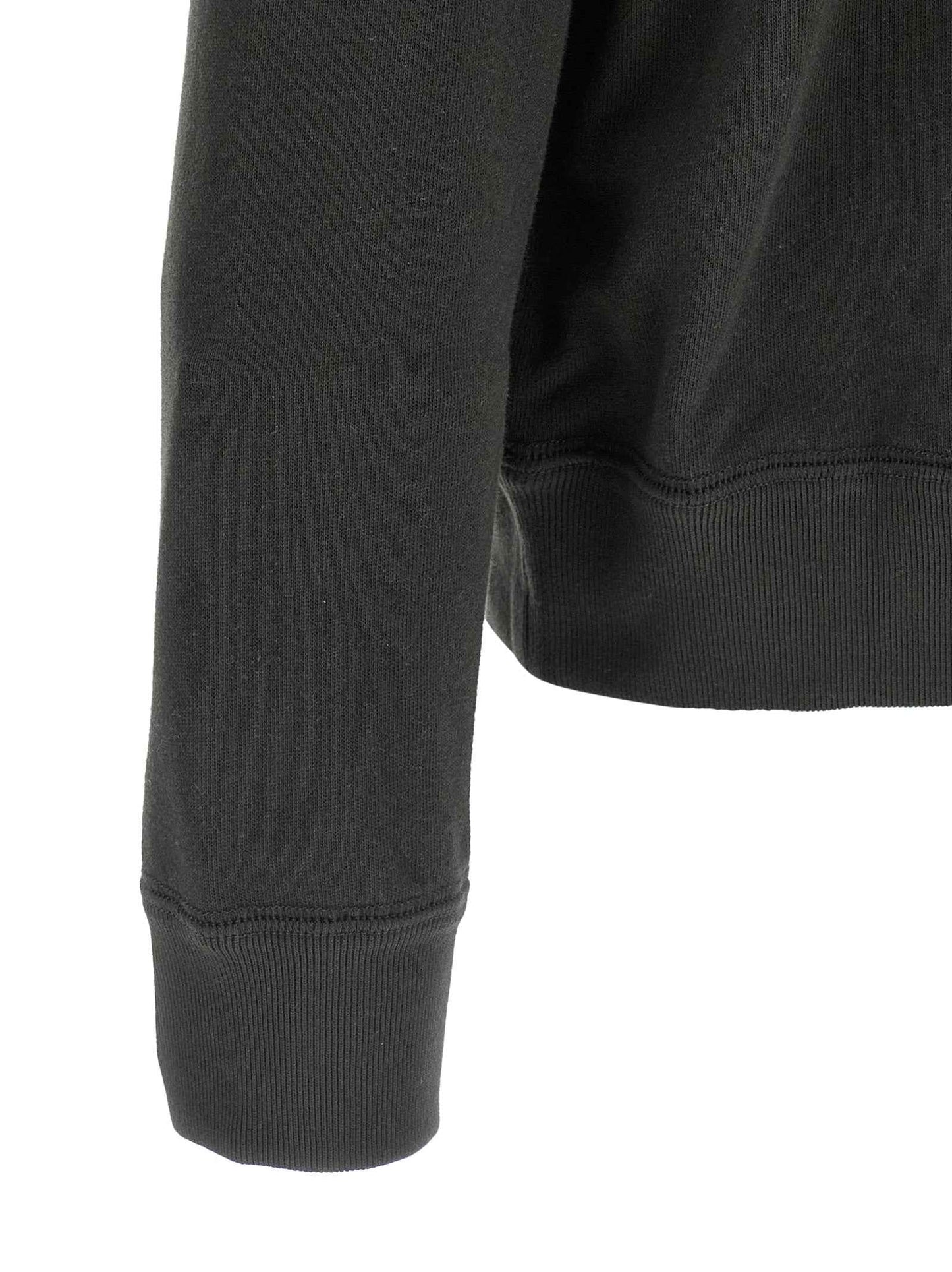 Black Cotton Sweatshirt