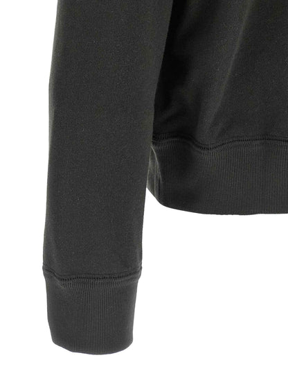 Black Cotton Sweatshirt