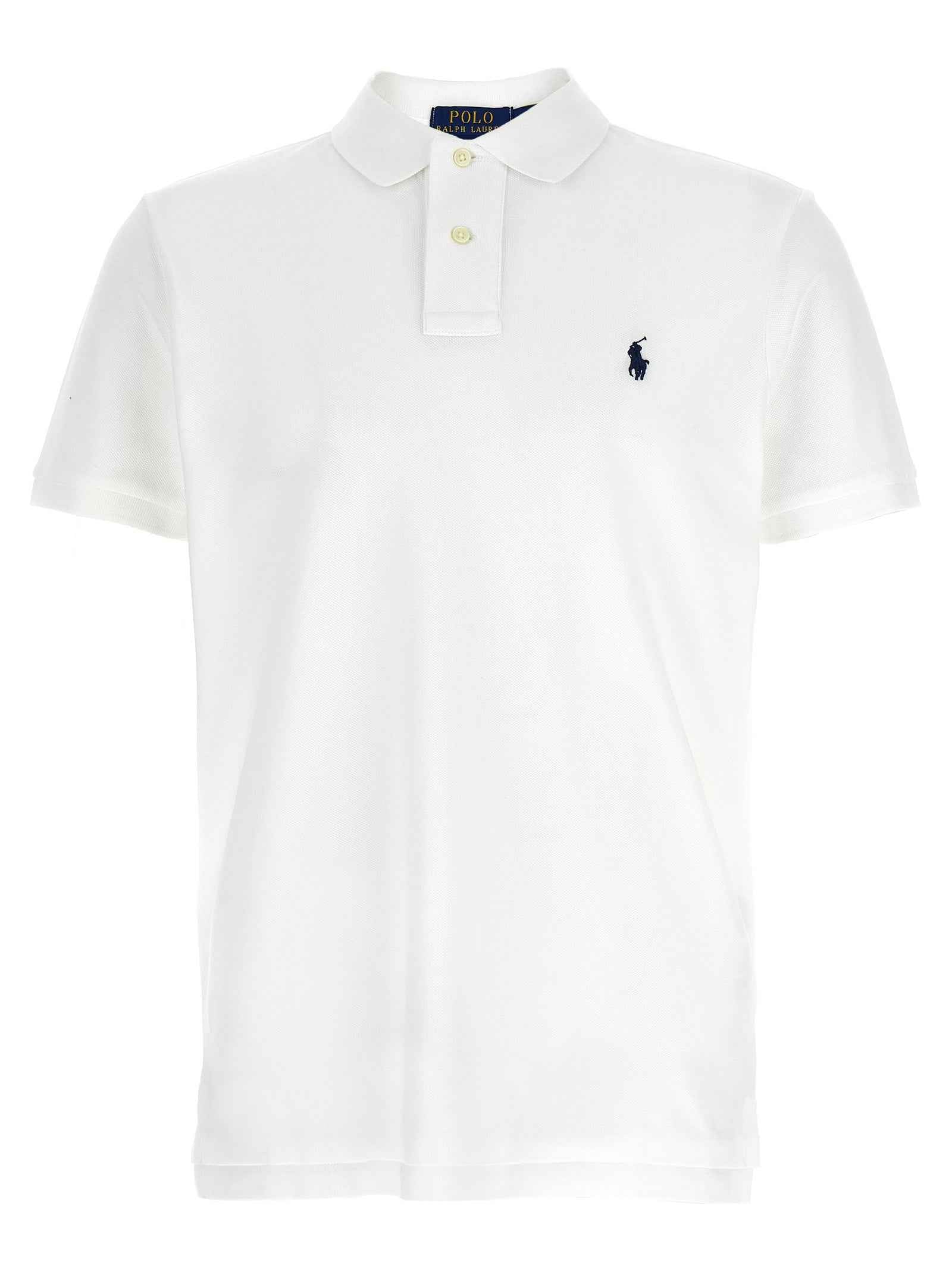 White Cotton Polo Shirt
