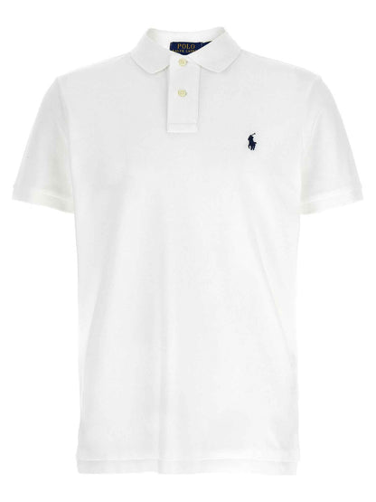 White Cotton Polo Shirt