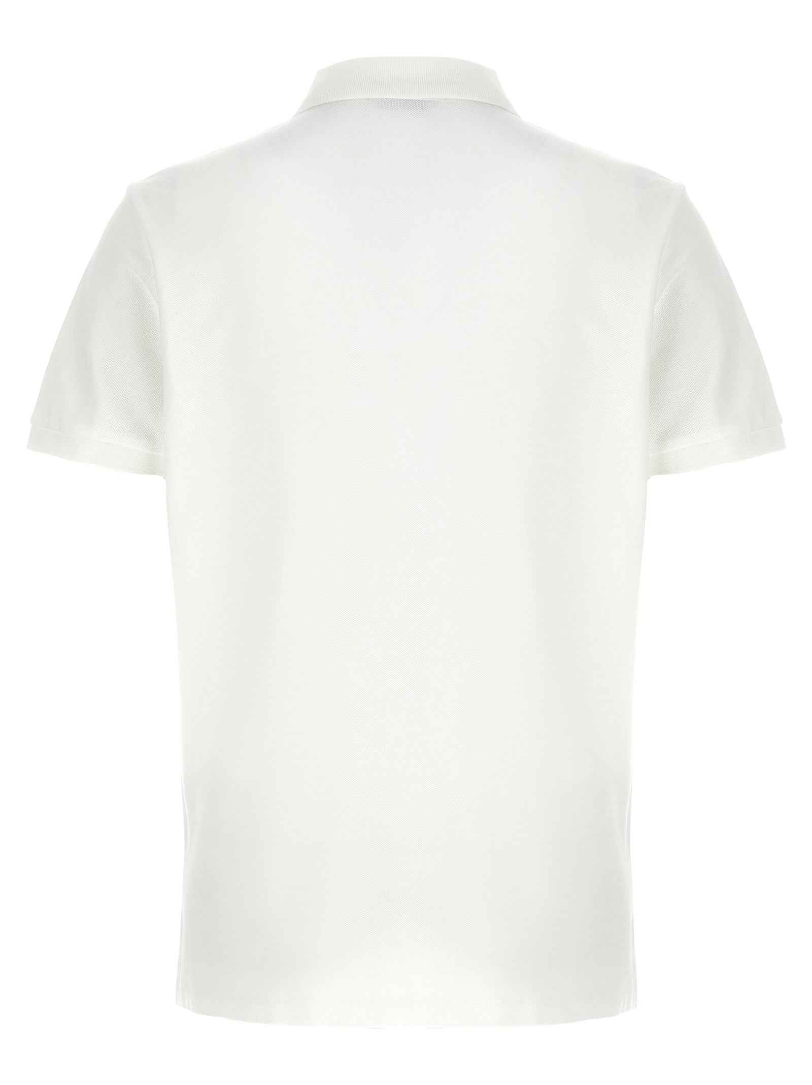 White Cotton Polo Shirt