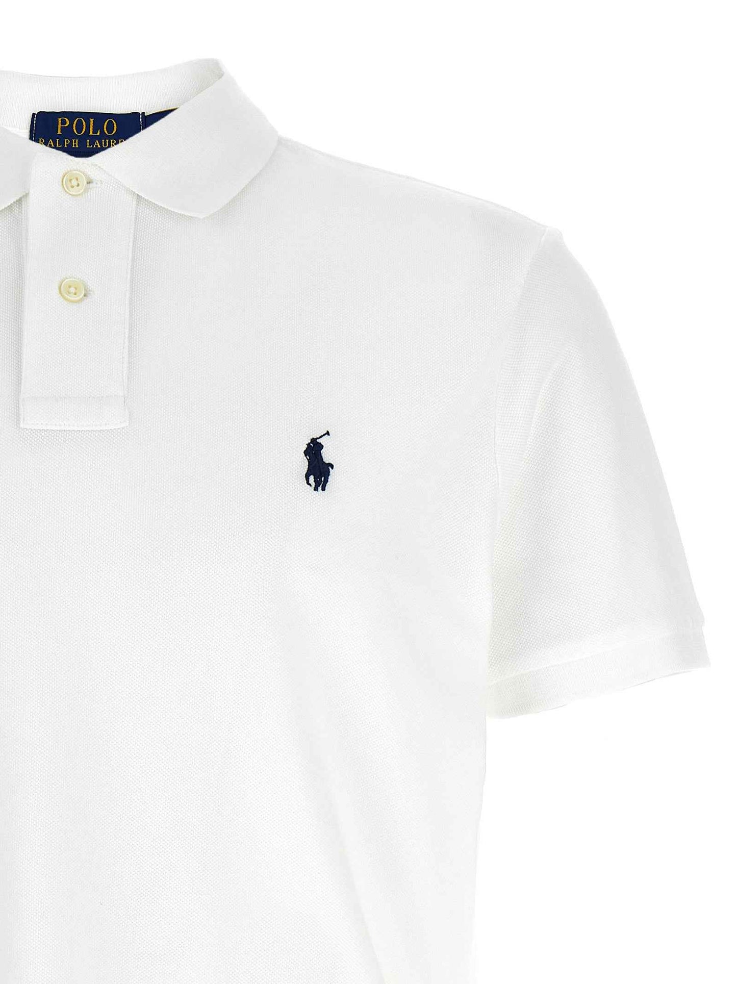 White Cotton Polo Shirt