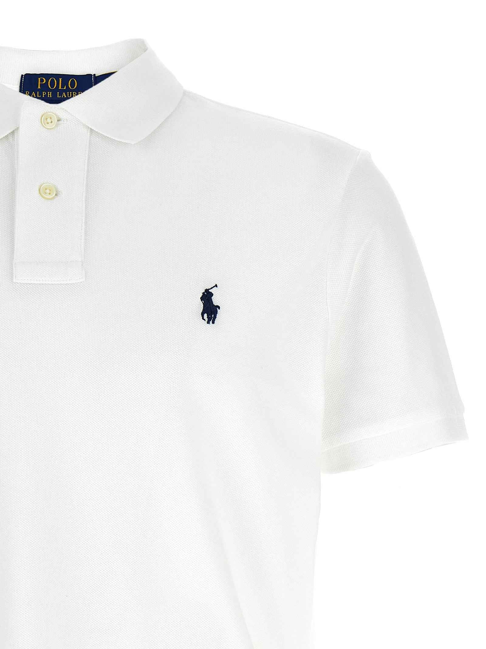 White Cotton Polo Shirt
