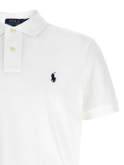 White Cotton Polo Shirt