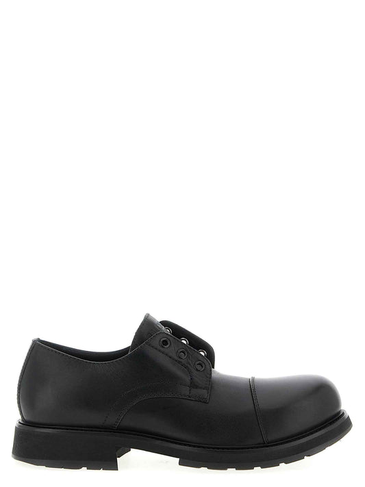 Black Bull Skin Slip-On Loafers