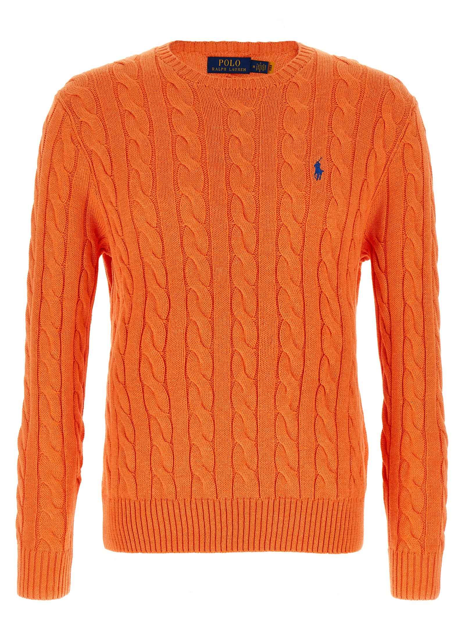 Orange Cotton Cardigan