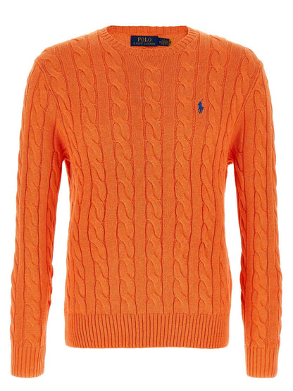 Orange Cotton Cardigan