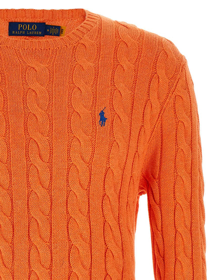 Orange Cotton Cardigan