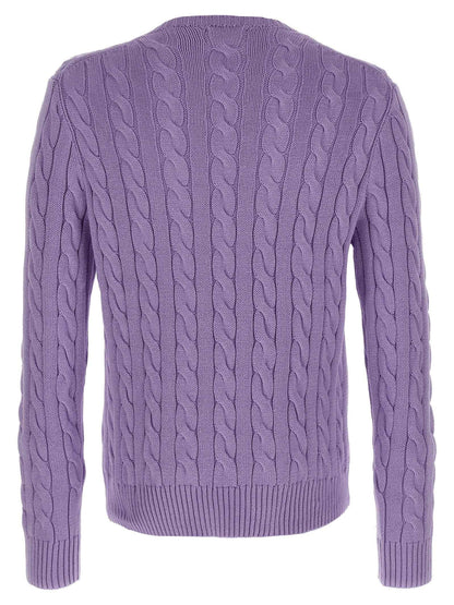 Purple Cotton Cardigan