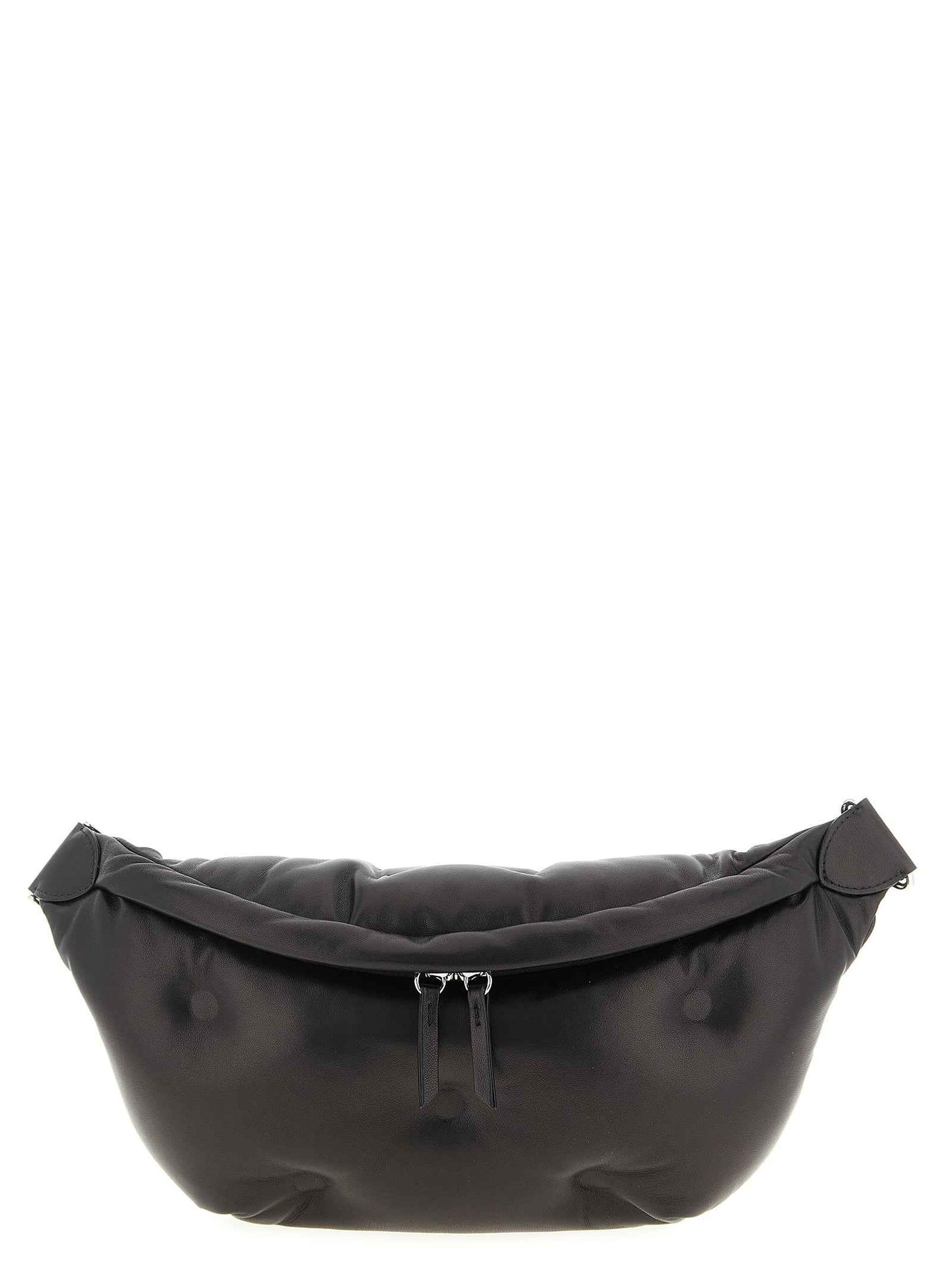 Black Lambskin Crossbody Bag