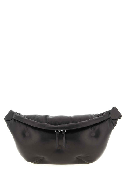Black Lambskin Crossbody Bag