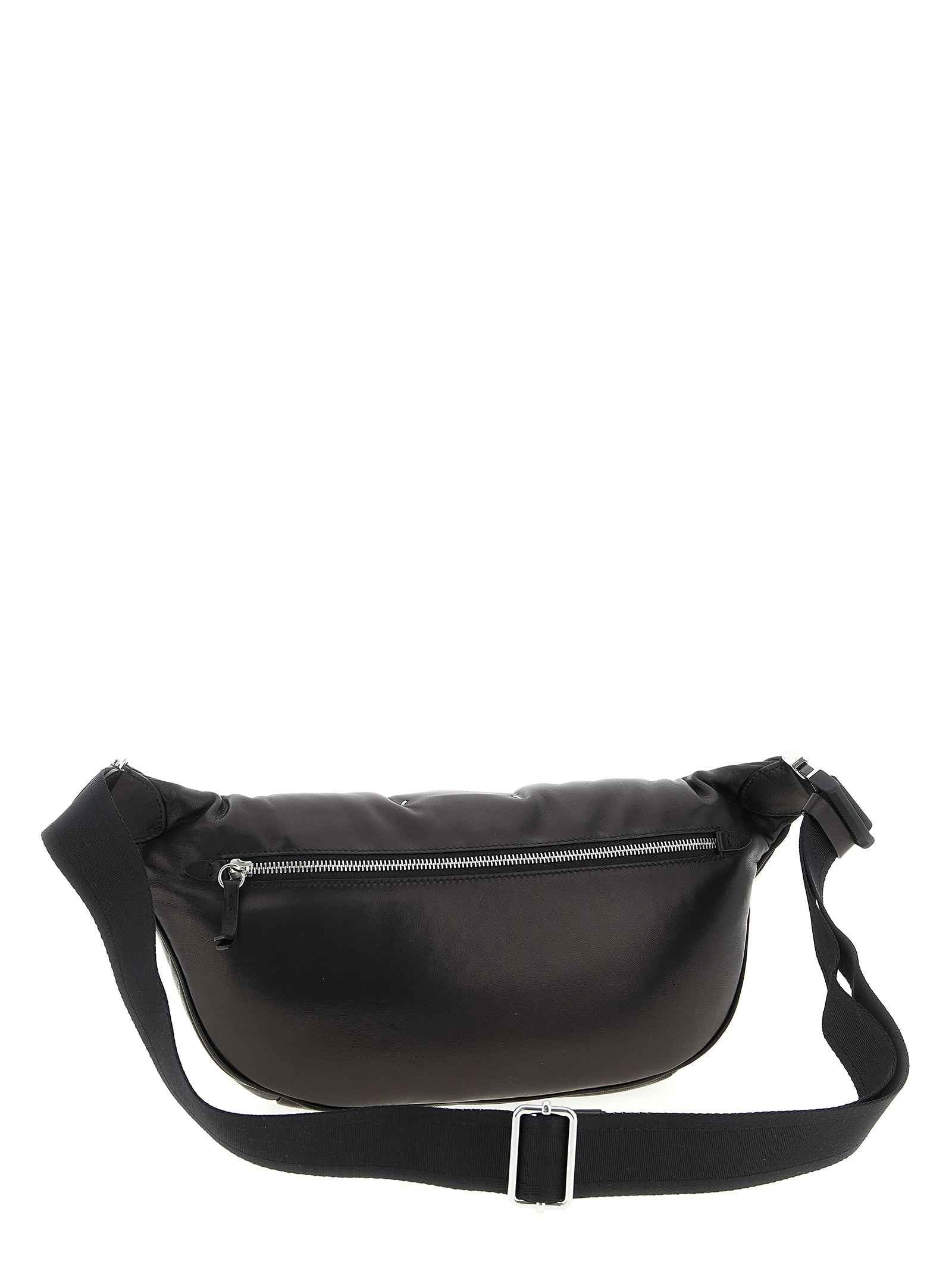 Black Lambskin Crossbody Bag