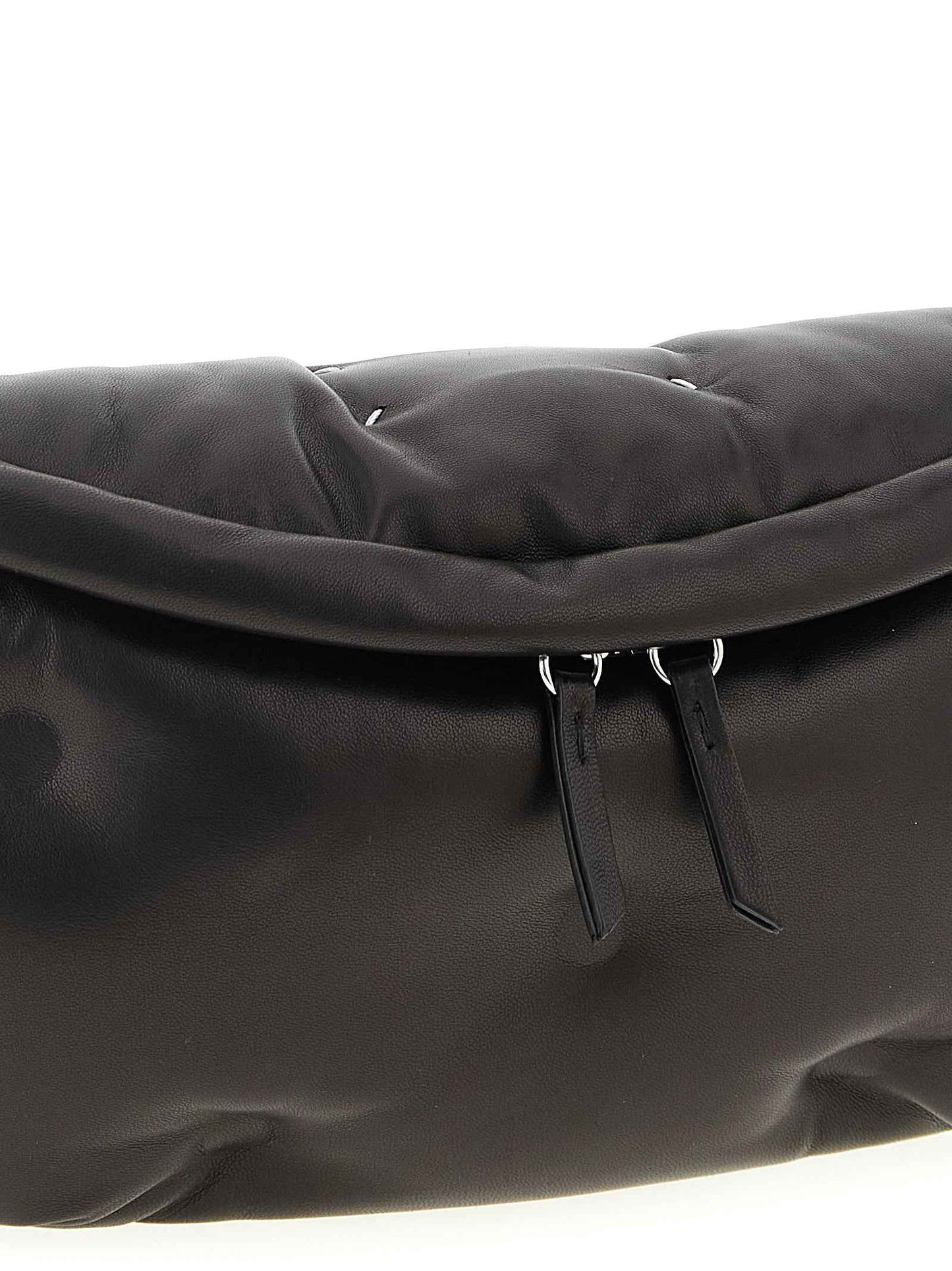 Black Lambskin Crossbody Bag