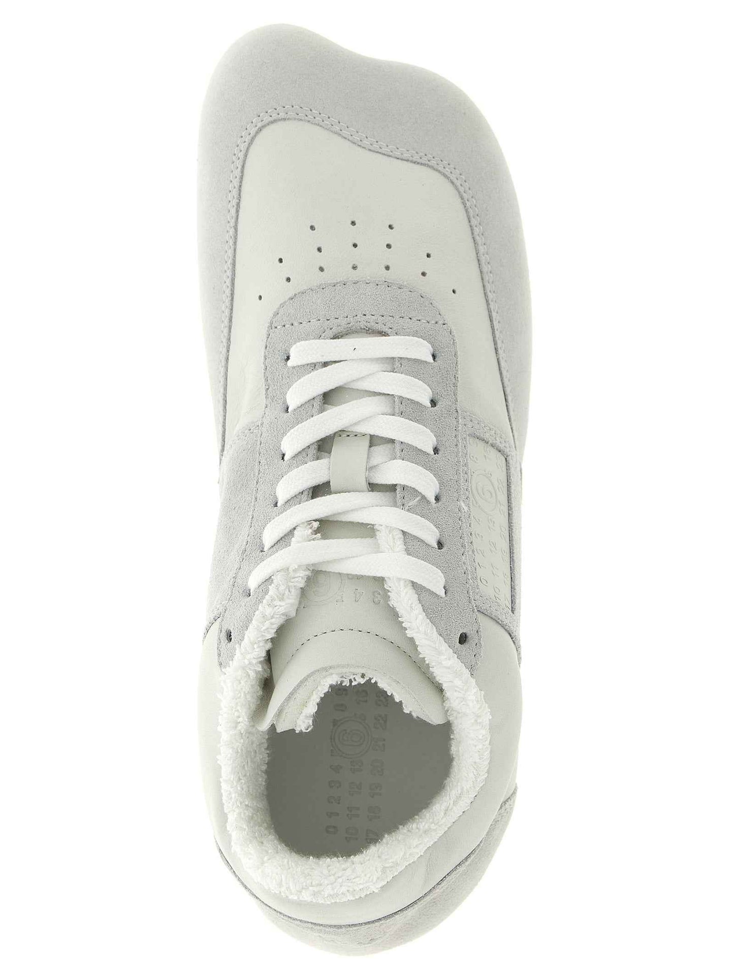 White Calfskin Athletic Sneakers