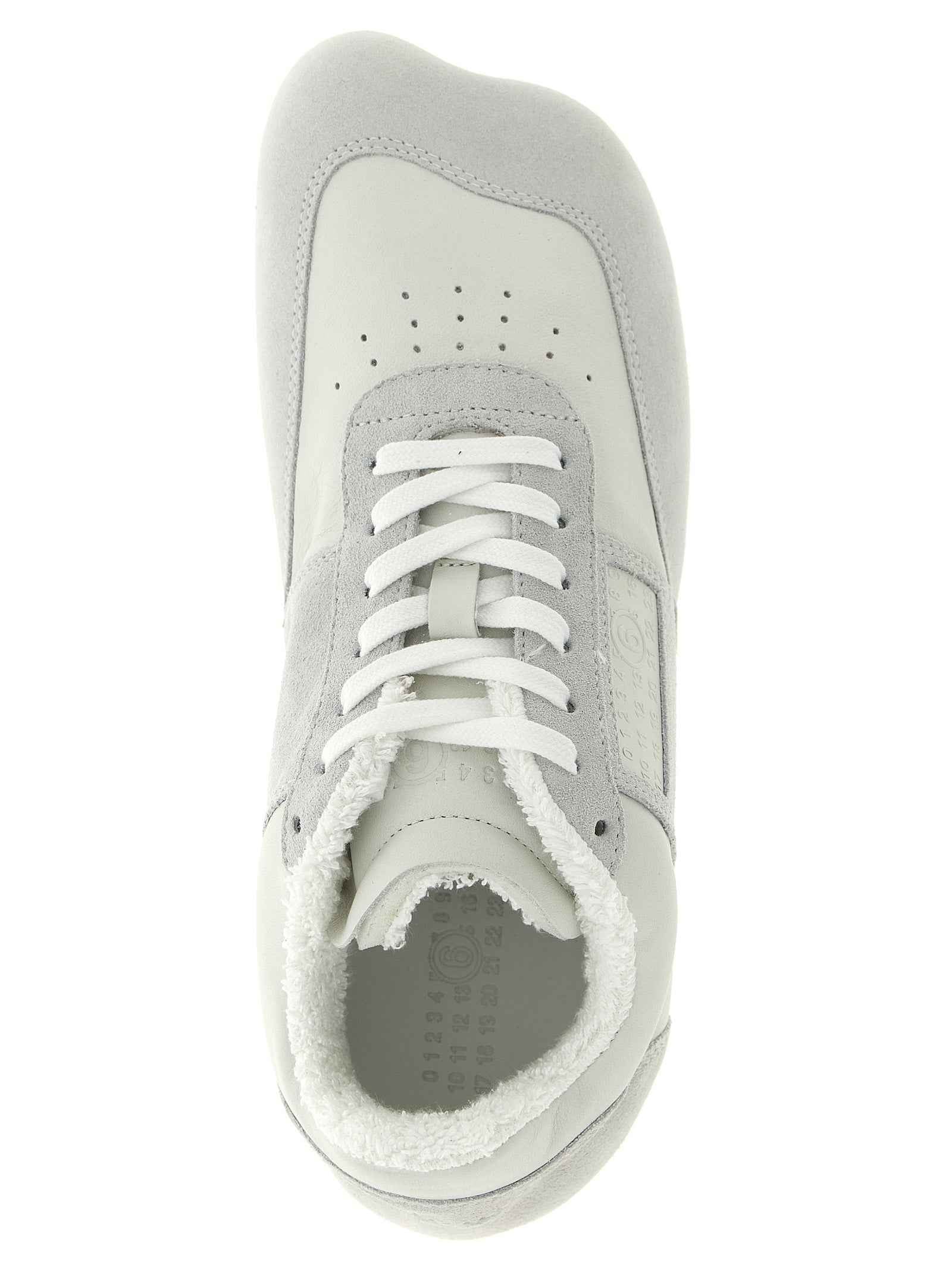 White Calfskin Athletic Sneakers