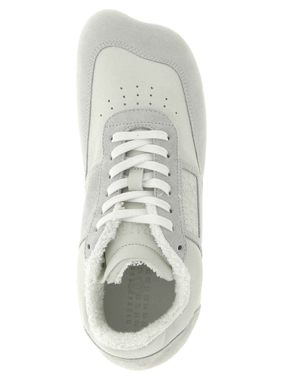 White Calfskin Athletic Sneakers
