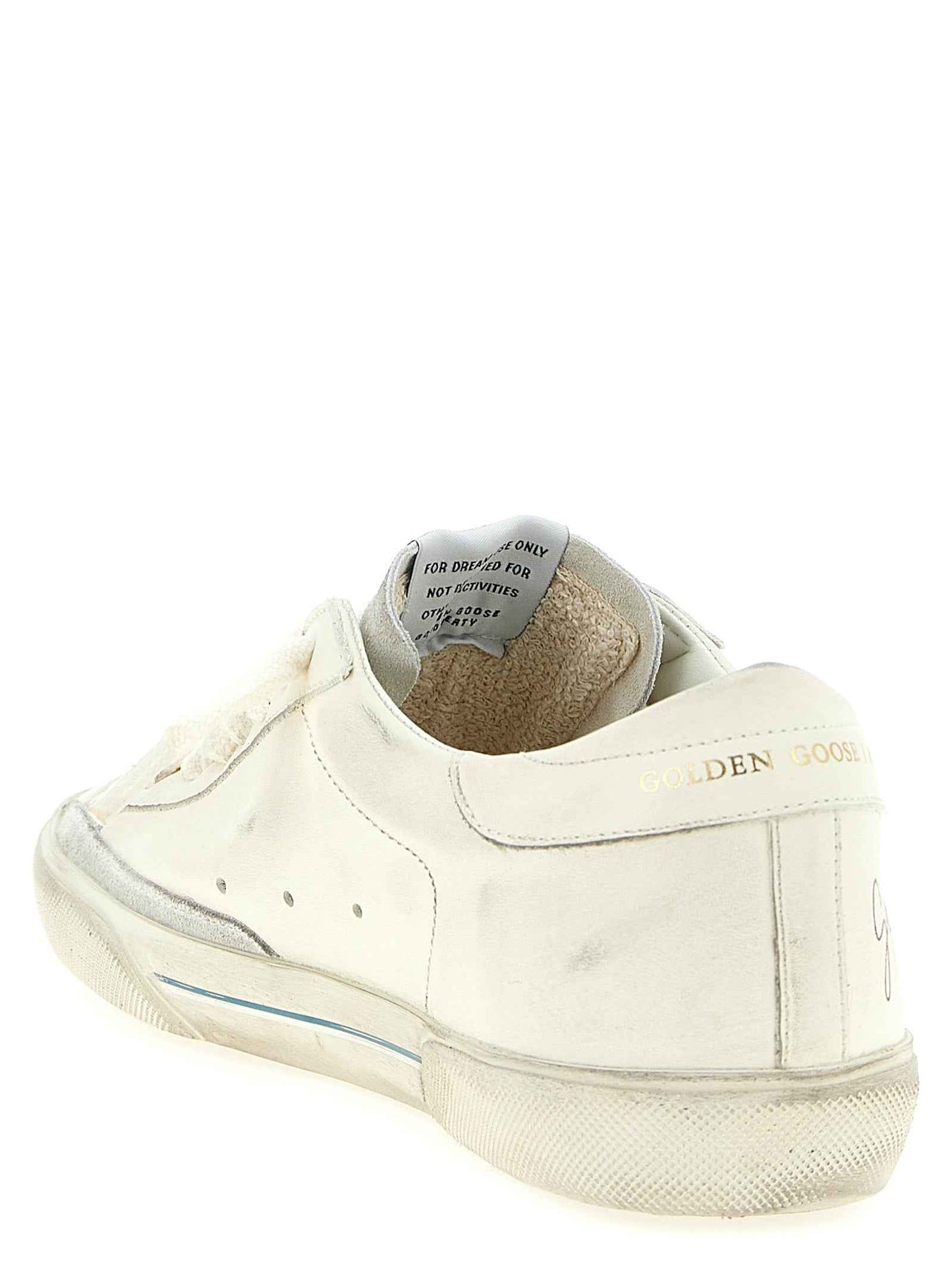 White Cowhide Low Top Sneakers