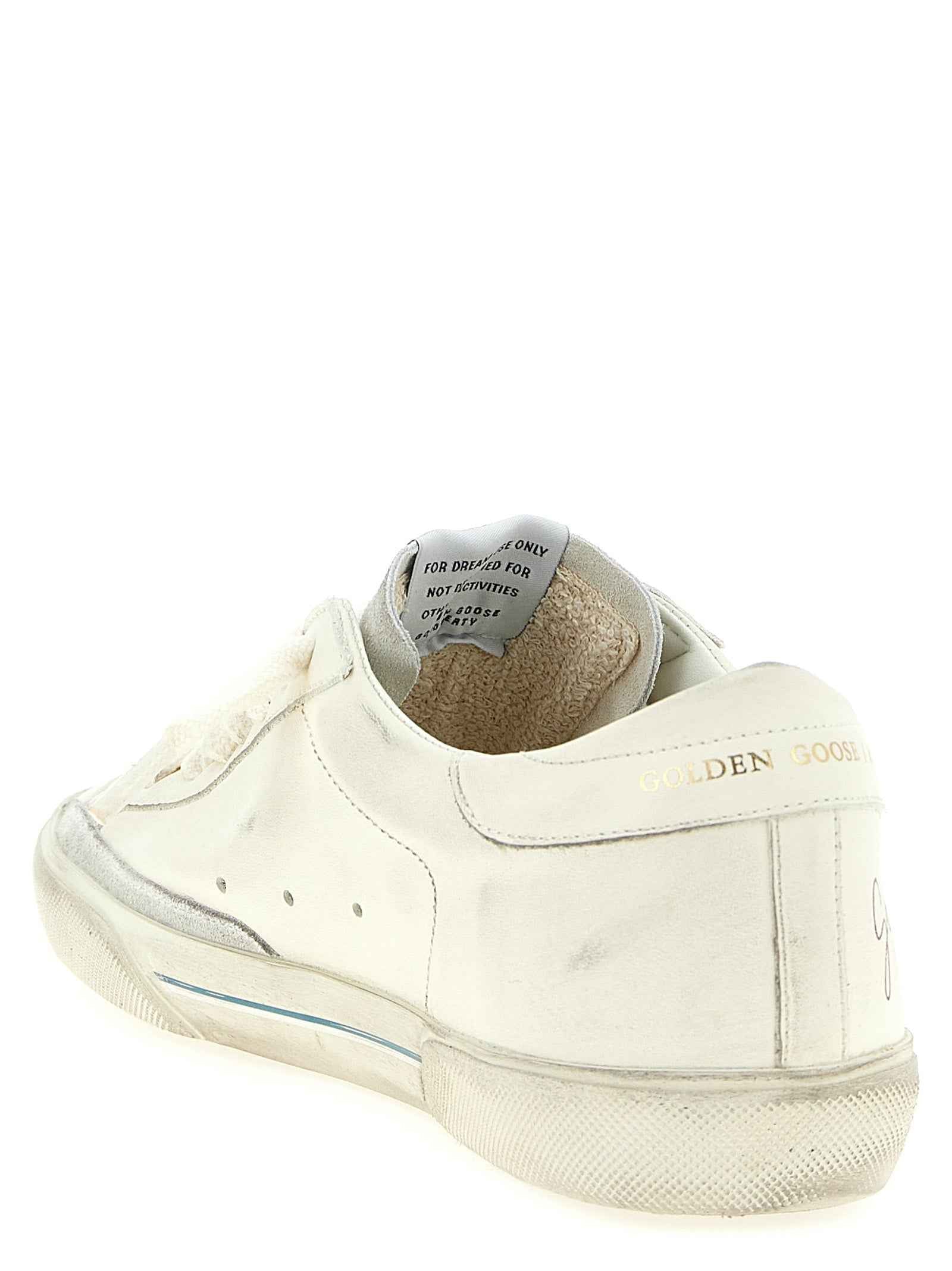 White Cowhide Low Top Sneakers