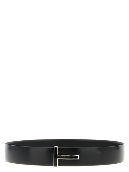 Black Calfskin Regular Belt