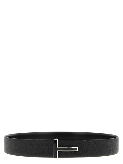 Black Calfskin Regular Belt