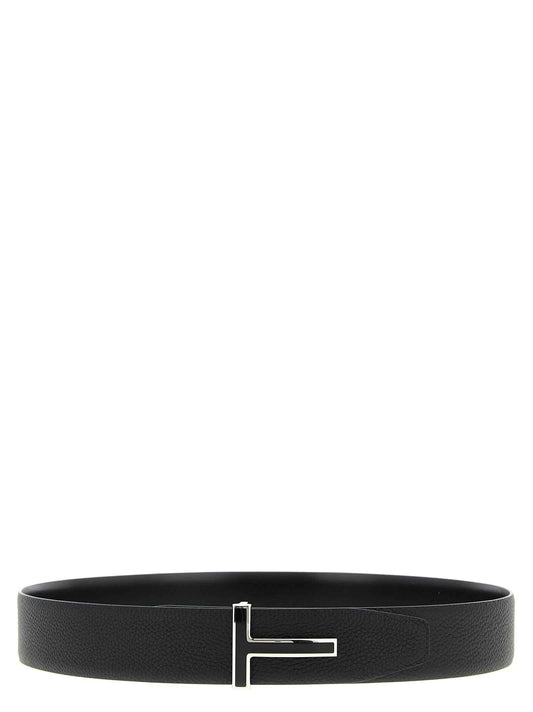 Black Calfskin Regular Belt