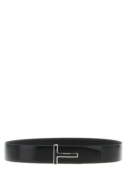 Black Calfskin Regular Belt