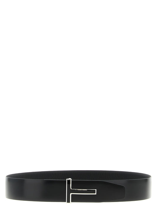 Black Calfskin Regular Belt