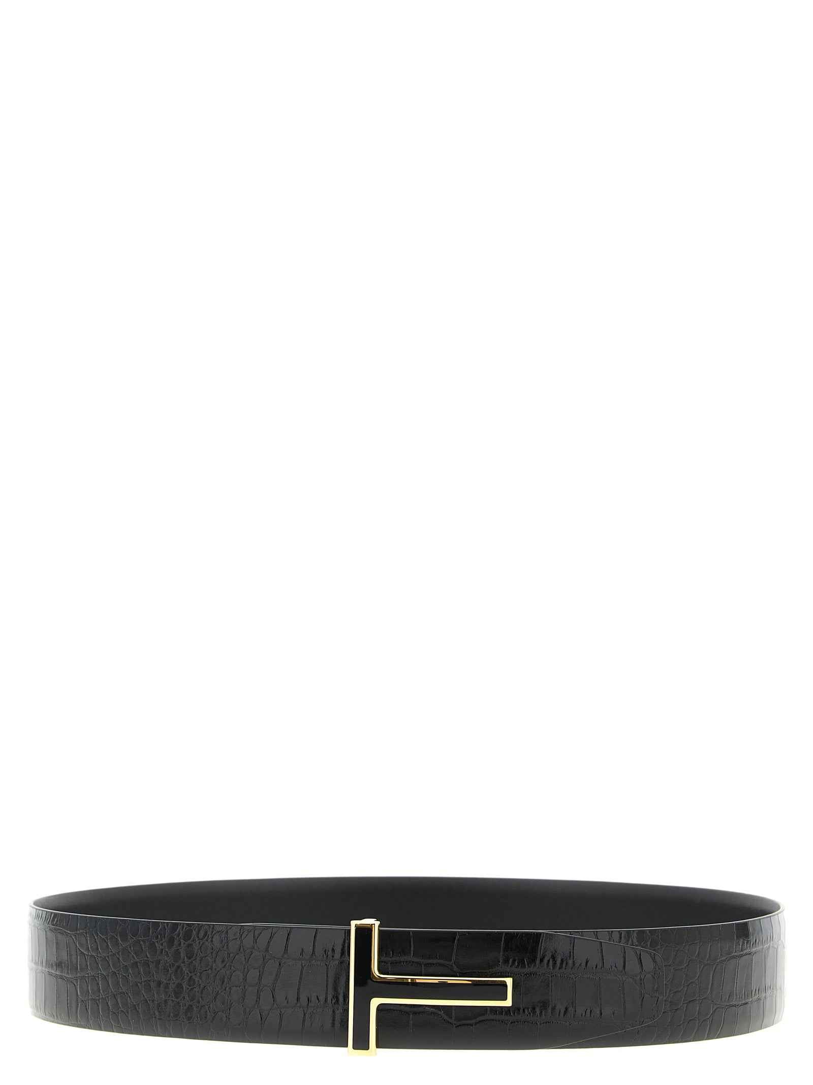 Black Calfskin Regular Belt