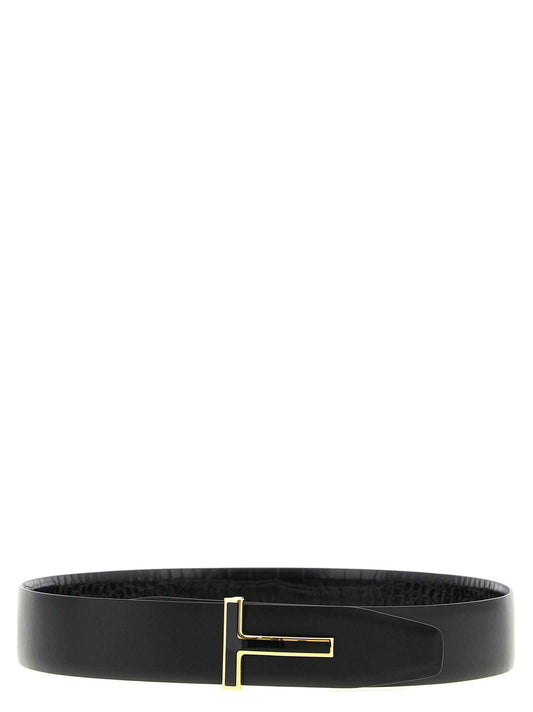 Black Calfskin Regular Belt