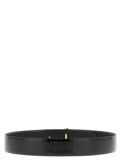 Black Calfskin Regular Belt