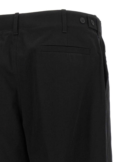 Black Cotton Cargo Pants