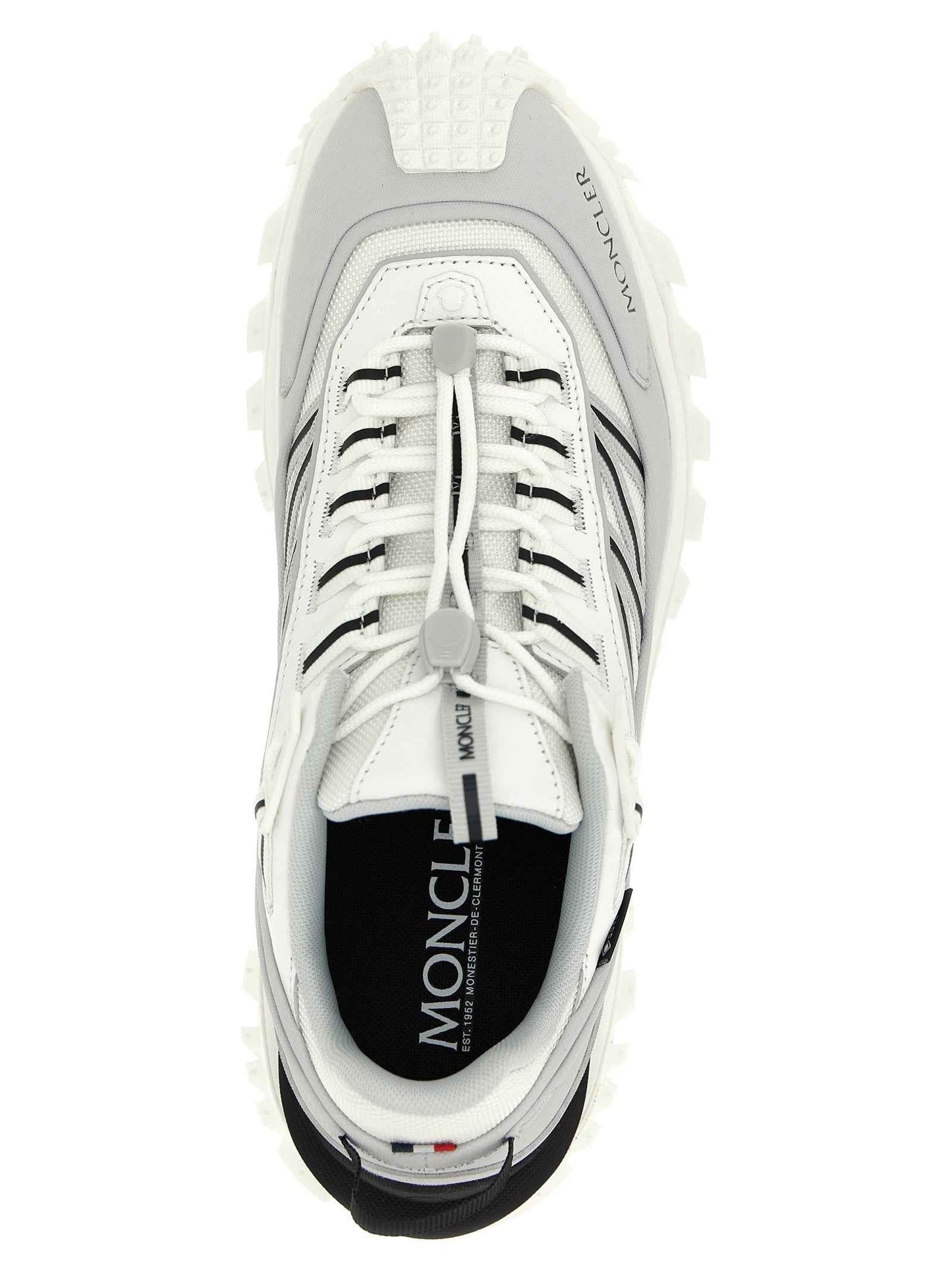 Gray Polyamide Athletic Sneakers