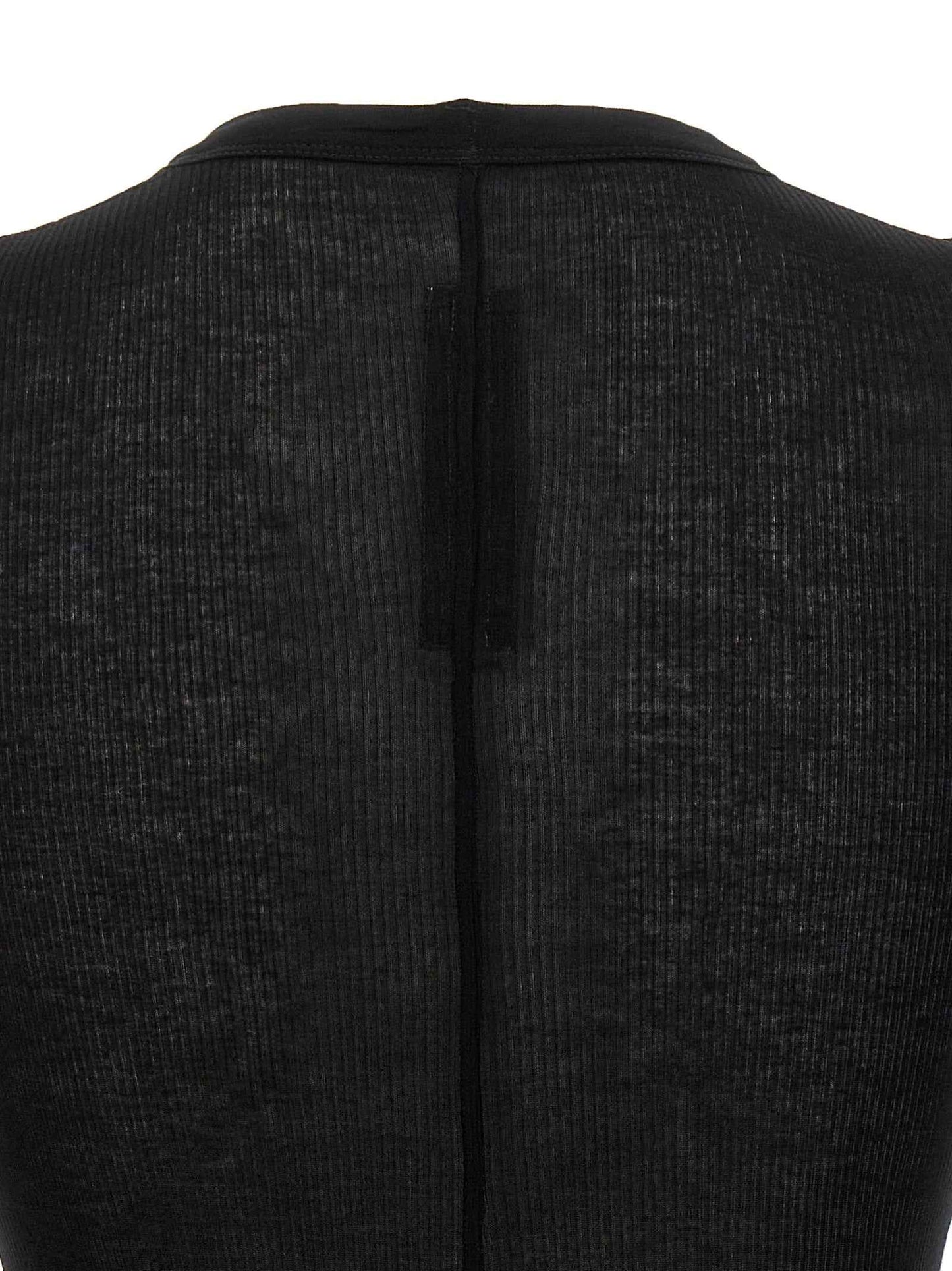 Black Viscose T-Shirt