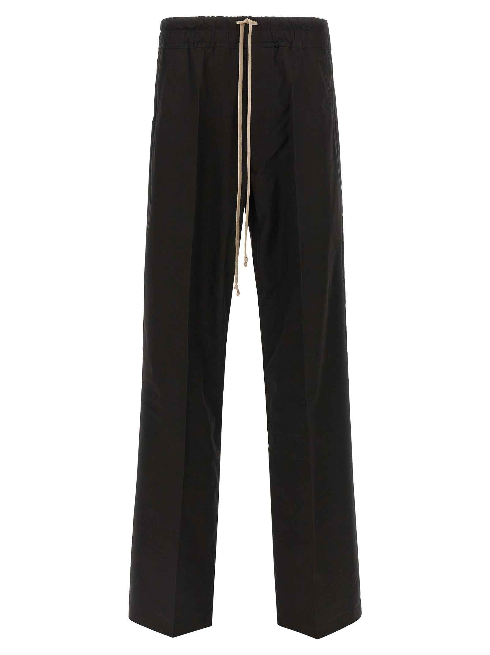 Black Cotton Casual Pants