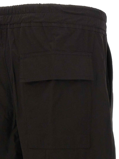 Black Cotton Casual Pants