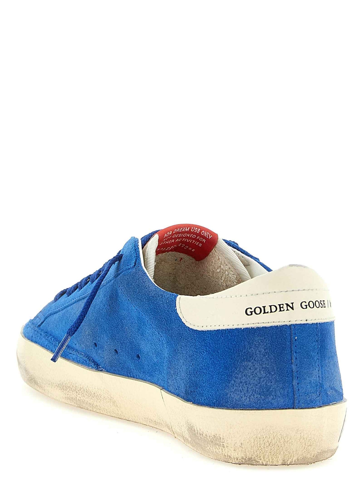 Blue Cowhide Athletic Sneakers